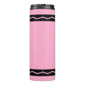 Aangepaste naam Annenroze Crayon Drink Tumbler Thermosbeker (Achterkant)