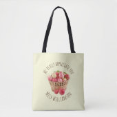 Aangepaste Naam Appels LERAAR WAARDERING Tote Bag (Voorkant)