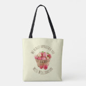 Aangepaste Naam Appels LERAAR WAARDERING Tote Bag (Achterkant)