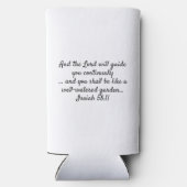 Aangepaste naam APRIL Geboortemaand Bloem Christel Seltzer Blikjeskoeler (Achterkant)