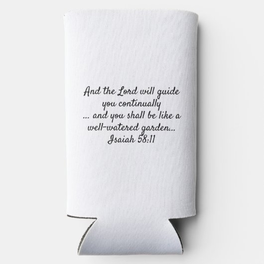 Aangepaste naam APRIL Geboortemaand Bloem Christel Seltzer Blikjeskoeler (Achterkant)