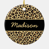 Aangepaste naam arbeids- en bezorgingszurse Cheeta Keramisch Ornament (Achterkant)