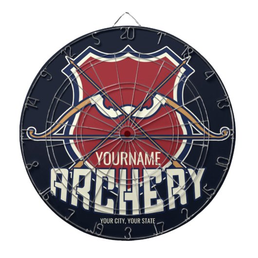 Aangepaste NAAM Archery Sports Recurve Bow Arrow Dartbord (Voorkant)
