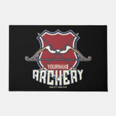 Aangepaste NAAM Archery Sports Recurve Bow Arrow Deurmat (Voorkant)