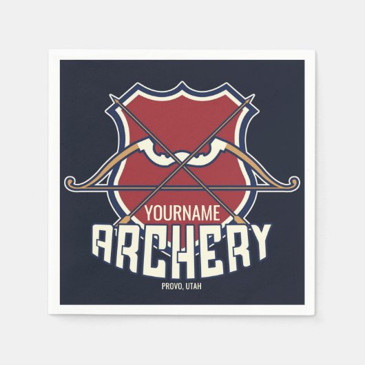 Aangepaste NAAM Archery Sports Recurve Bow Arrow Servet (Voorkant)