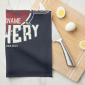 Aangepaste NAAM Archery Sports Recurve Bow Arrow Theedoek (Quarter Fold)