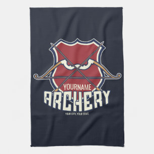 Aangepaste NAAM Archery Sports Recurve Bow Arrow Theedoek