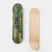 Aangepaste naam armo camouflage skateboard van cam (Voorkant)