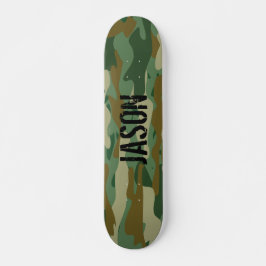 Aangepaste naam armo camouflage skateboard van cam