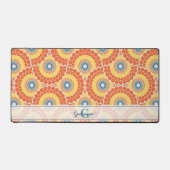 Aangepaste Naam Art Deco Egeïsche Zomer Radiant Ma Bureaumat (Voorkant)