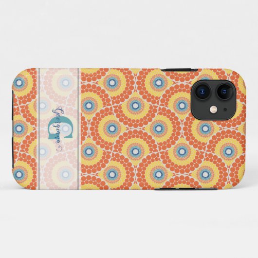 Aangepaste Naam Art Deco Egeïsche Zomer Radiant Ma Case-Mate iPhone Case (Achterkant (horizontaal))