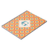 Aangepaste Naam Art Deco Egeïsche Zomer Radiant Ma Notitieboek (Linkerzijde)