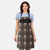 Aangepaste naam Art Deco Schort (Gedragen)