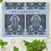 Aangepaste naam Art Deco Theedoek (Gevouwen)