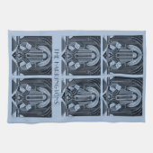 Aangepaste naam Art Deco Theedoek (Horizontaal)