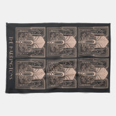 Aangepaste naam Art Deco Theedoek (Horizontaal)