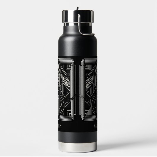 Aangepaste naam Art Deco Waterfles (Links)