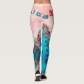 Aangepaste naam Art Leggings (Achterkant)