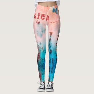Aangepaste naam Art Leggings