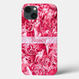 Aangepaste naam Artsy Pink Rose Case-Mate iPhone Case