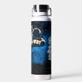 Aangepaste naam astronaut in de ruimte waterfles (Achterkant)