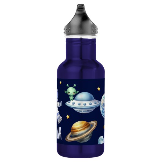 Aangepaste naam Astronaut Space Planets Waterfles (Rechts)