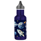 Aangepaste naam Astronaut Space Planets Waterfles (Links)
