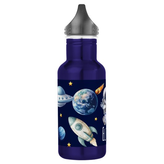 Aangepaste naam Astronaut Space Planets Waterfles (Links)