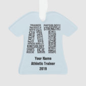 Aangepaste naam Athletic Trainer AT Gift Ornament (voorkant)