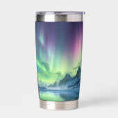 Aangepaste naam Aurora Borealis Geïsoleerde Drinkbeker (Links)