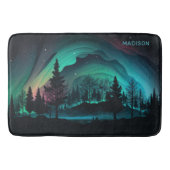 Aangepaste naam Aurora Borealis Illustratie Badmat (Voorkant)