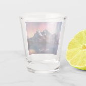 Aangepaste naam Aurora Borealis Shot Glas (Achterkant)