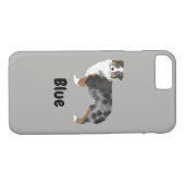 Aangepaste naam Aussie Dog iPhone Case (Achterkant (Horizontaal))
