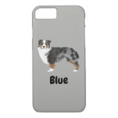 Aangepaste naam Aussie Dog iPhone Case (Achterkant)