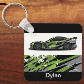 Aangepaste naam Auto Sleutelhanger (Voorkant)