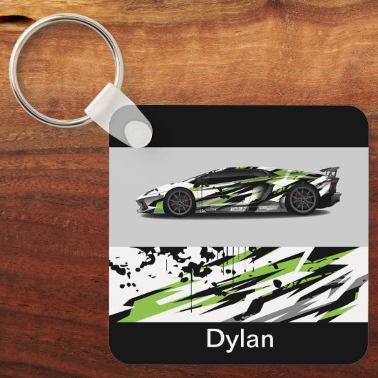 Aangepaste naam Auto Sleutelhanger (Voorkant)