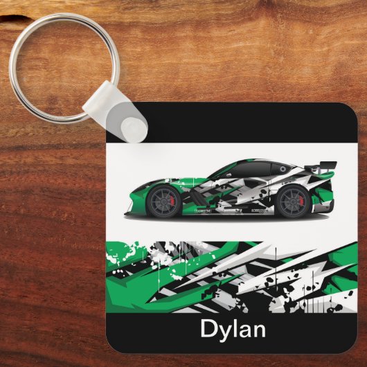 Aangepaste naam Auto Sleutelhanger (Voorkant)