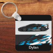 Aangepaste naam Auto Sleutelhanger (Voorkant)