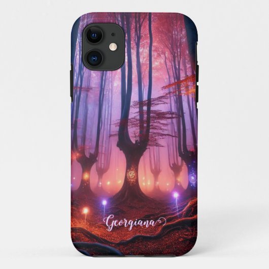 Aangepaste naam Autumnal Enchanted Whimsigoth Fore Case-Mate iPhone Case (Achterkant)