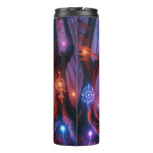 Aangepaste naam Autumnal Enchanted Whimsigoth Fore Thermosbeker (Achterkant)