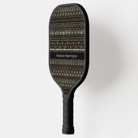 Aangepaste naam Aztec Pattern Pickleball Paddle (Links)