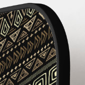 Aangepaste naam Aztec Pattern Pickleball Paddle (Links Detail)