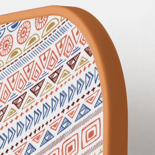 Aangepaste naam Aztec Pattern Pickleball Paddle (Links Detail)