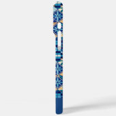 Aangepaste naam Azulejo Tegels Pattern Case-Mate iPhone Case (Achterkant / Links)