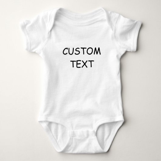 Aangepaste naam baby, aangepaste tekst gepersonali romper (Voorkant)