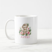 Aangepaste naam baby aap safari jungle koffiemok (Links)