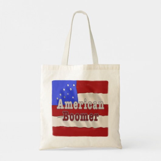 Aangepaste naam baby Boomer Tote Bag (Achterkant)