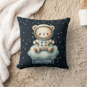 Aangepaste naam Baby Boy Pillow Astronaut Teddy Be Kussen (Deken)