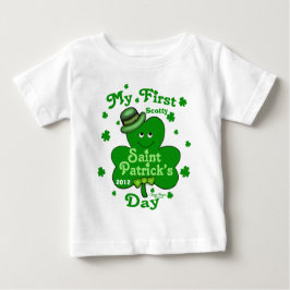 Aangepaste naam Baby Boy's First St. Patrick's Day