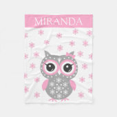 Aangepaste naam Baby Girl Fleece Blanket Deken (Voorkant)